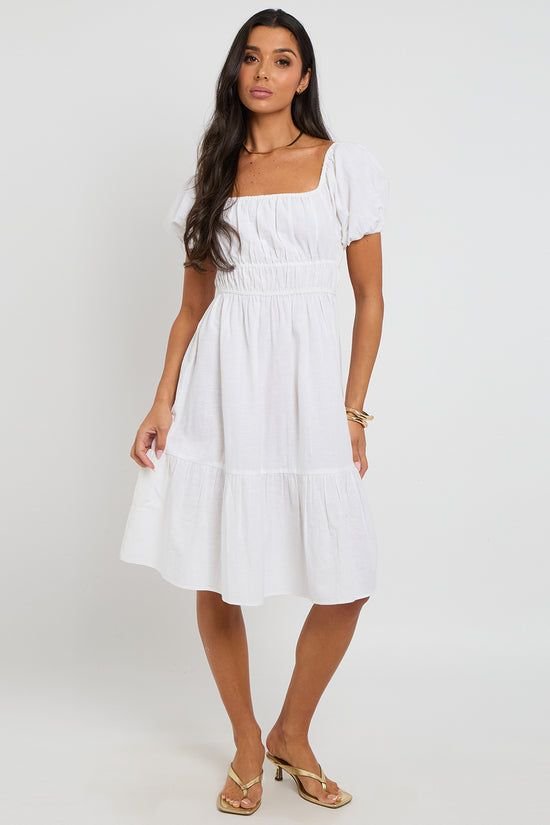Urban Bliss Urban Bliss Women's Milk-Maid Smock Dress in White - 2