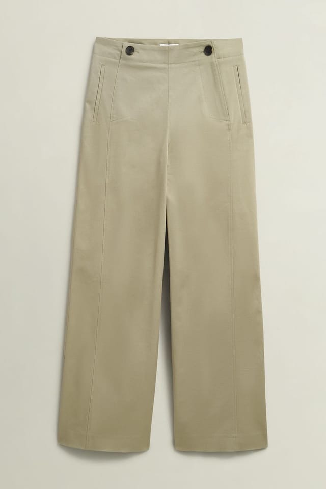 Hobbs London Hobbs London Women's Kimmi Wide Leg Trouser in Light Tan - 2