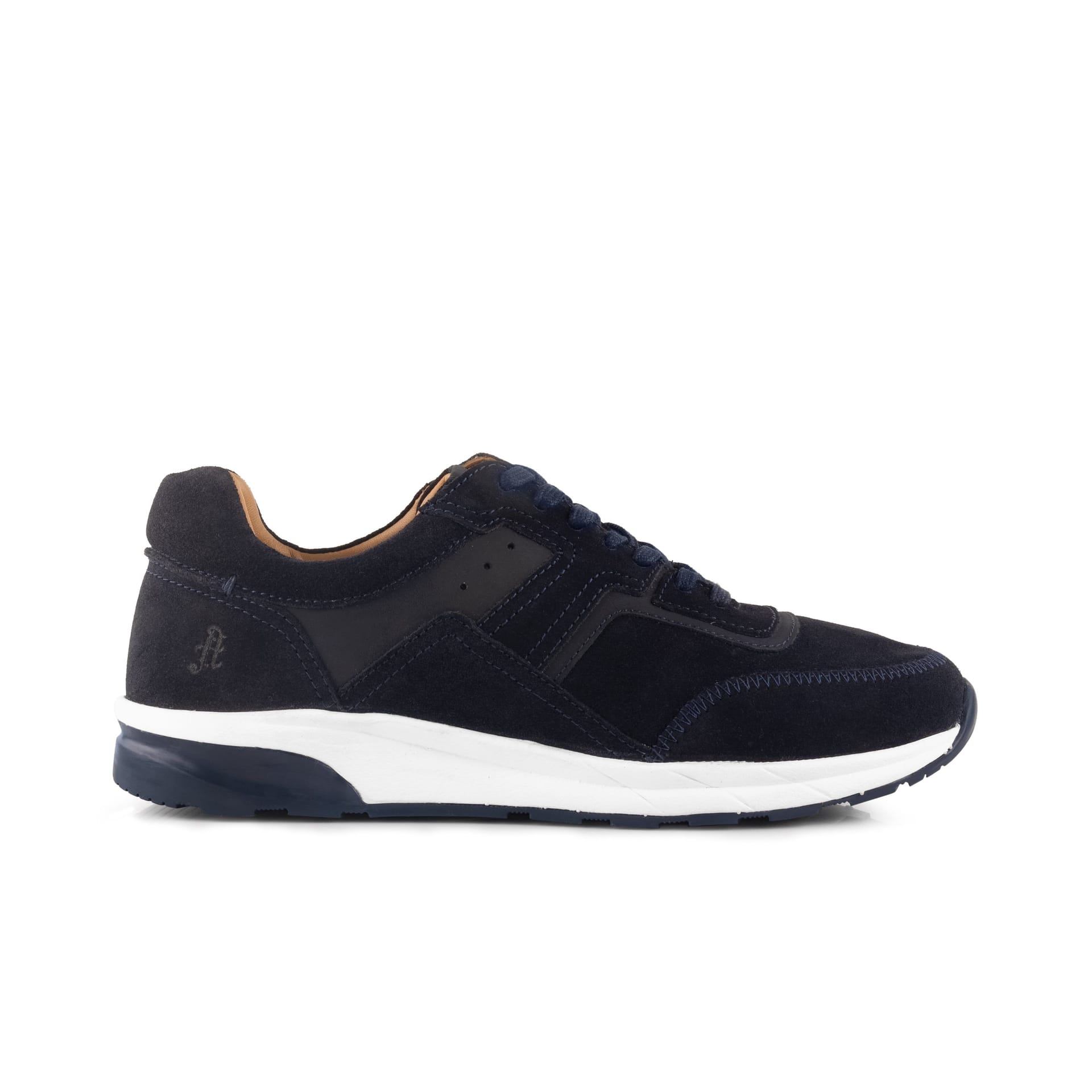 Amen Shoes Amen Shoes Men's Cameron Leather Dress Trainers in Navy - 4