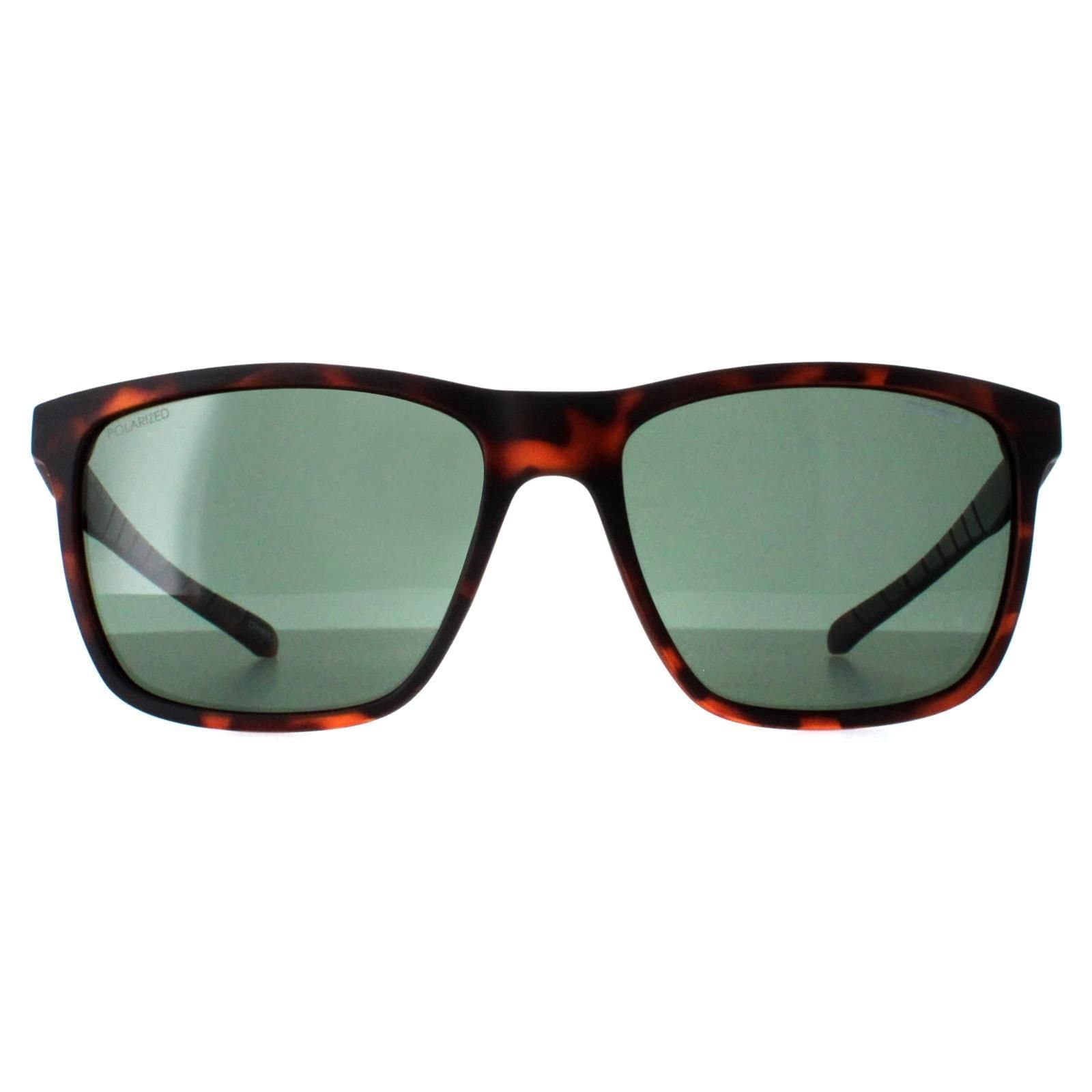 ONeill O'Neill Men's Square Matte Tortoise Green Polarized ONS-9005 in Brown
