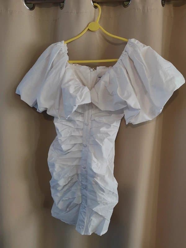 ASOS asos luxe white mini dress size uk 10