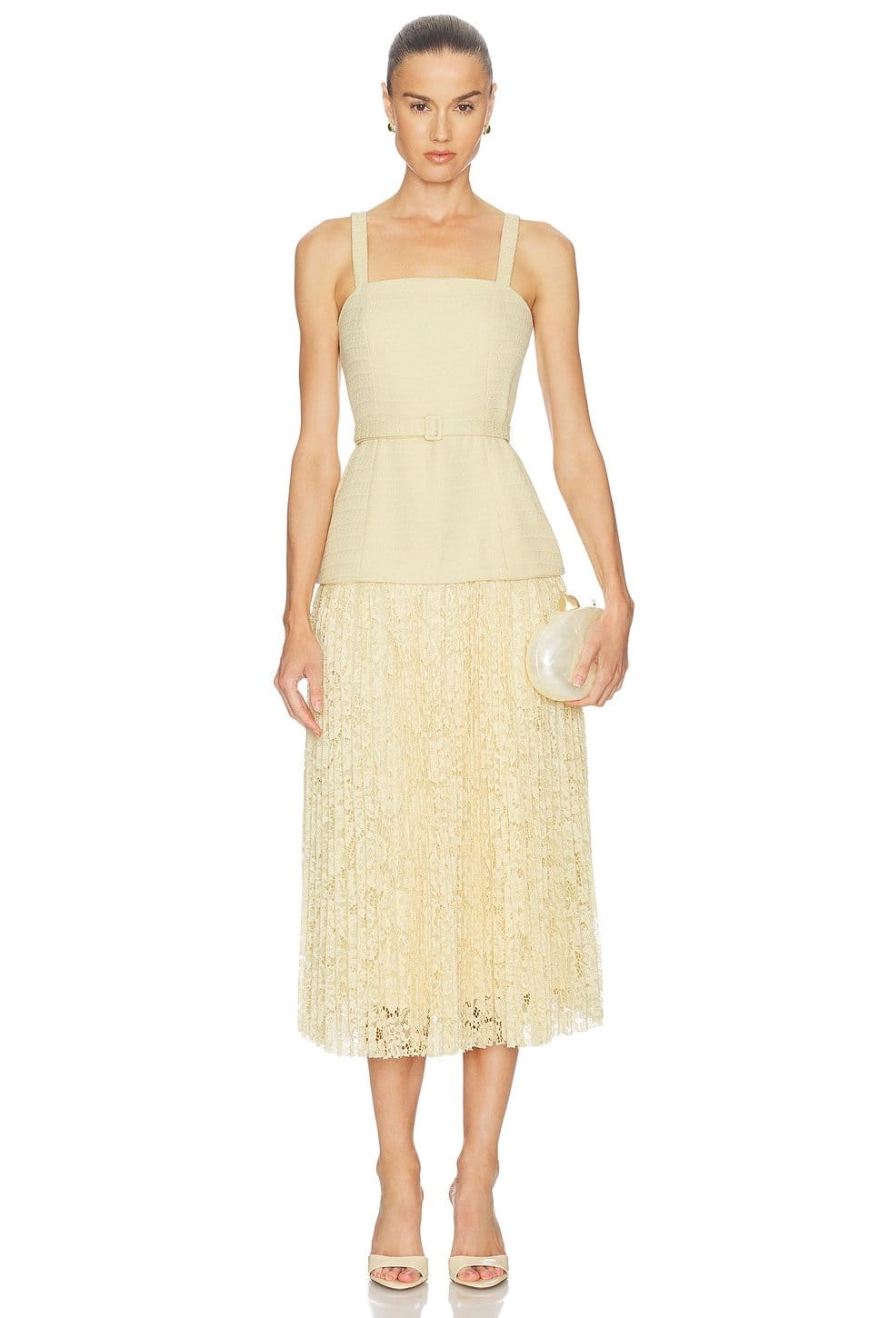 Revolve Yellow Lace Caitlin Dress