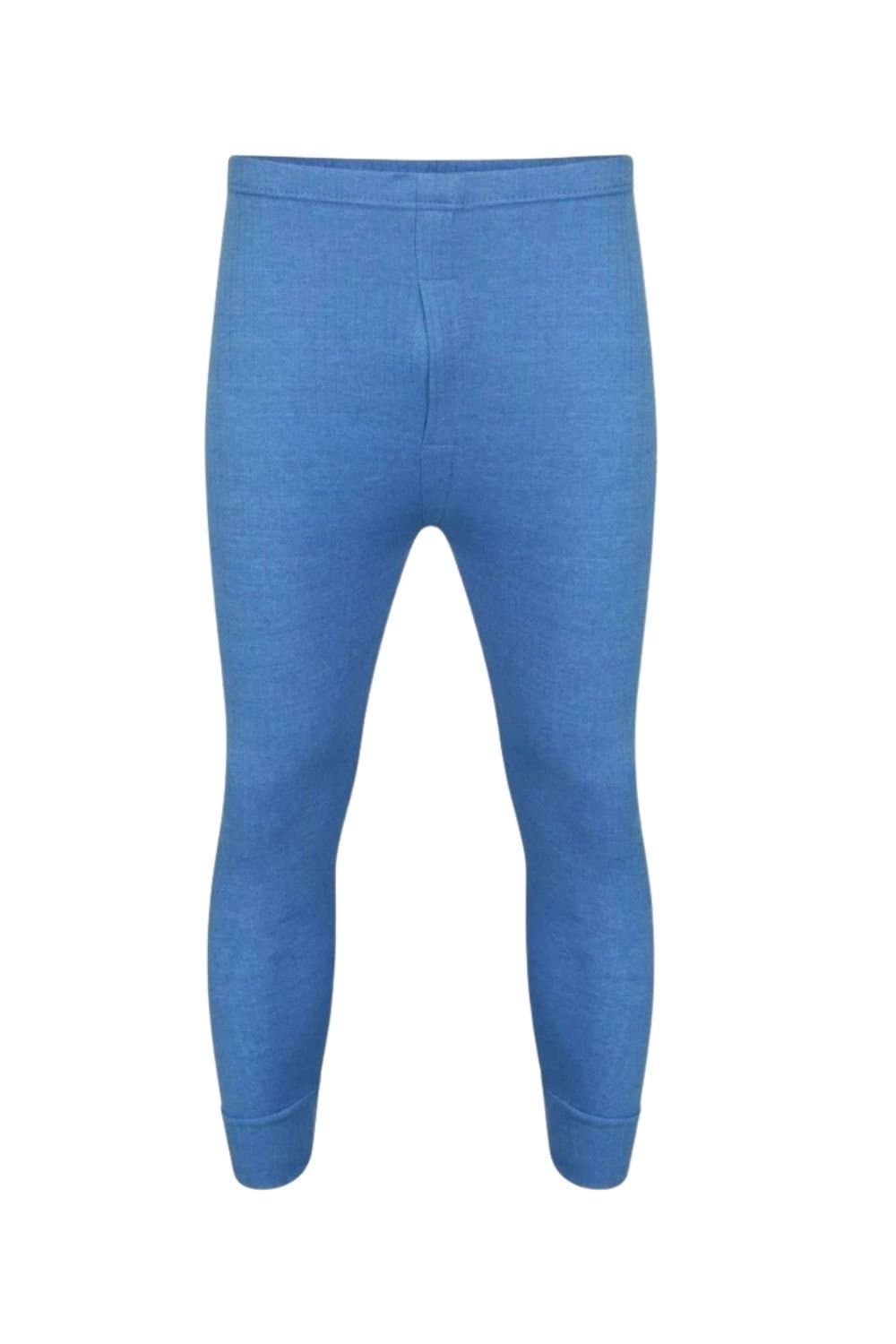 Just Essentials Just Essentials Men's Thermal Base Layer Long Johns in Mid Blue