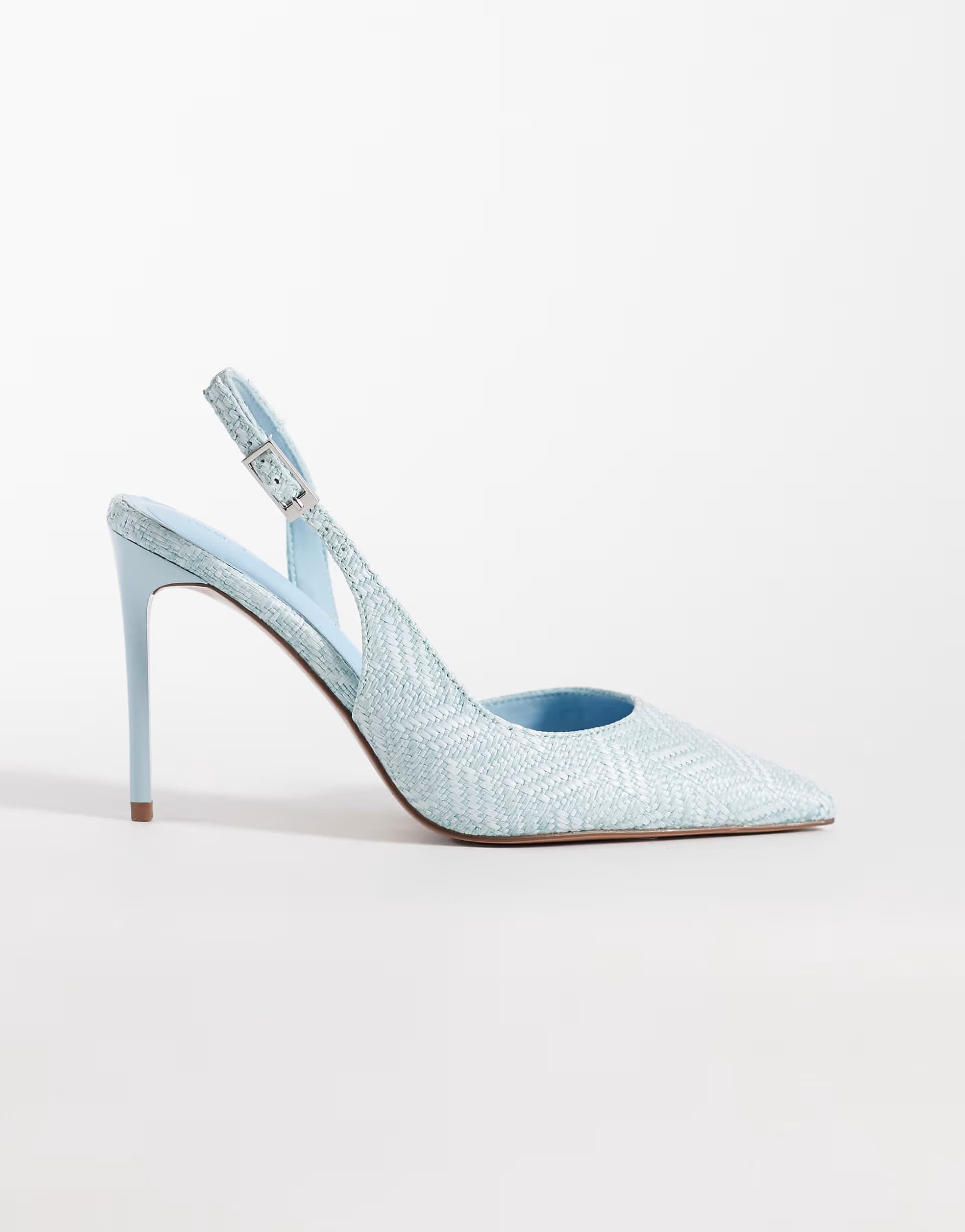 ASOS ASOS DESIGN Polar slingback stiletto high heel shoes in blue