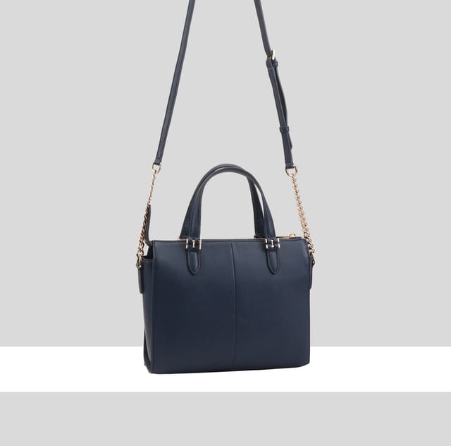 Paul Costelloe Paul Costelloe Women's Harlan Leather Multi Way Bag in Blue - 2
