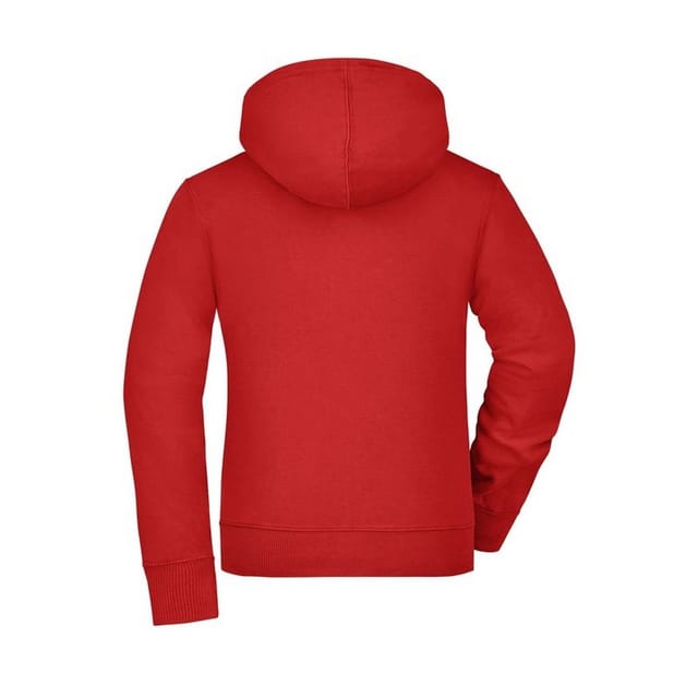 James and Nicholson James and Nicholson Women's Full Zip Hoodie in Red - 2