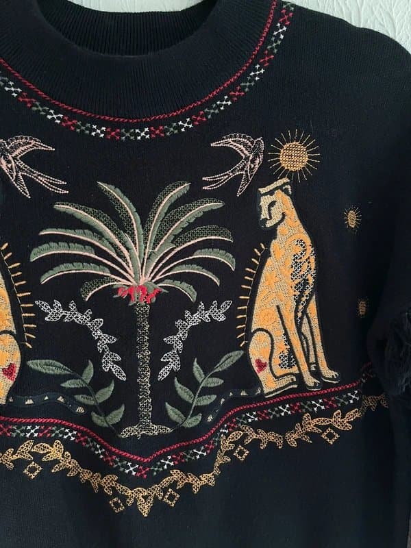 Never Fully Dressed Never fully dressed Black Running Wilder Copenhagen Jumper size S