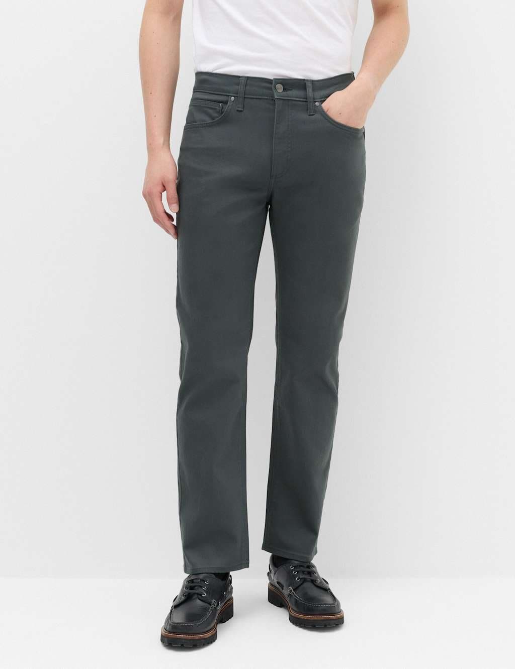 Marks & Spencer M&S Straight Fit Stretch Jeans Cedar