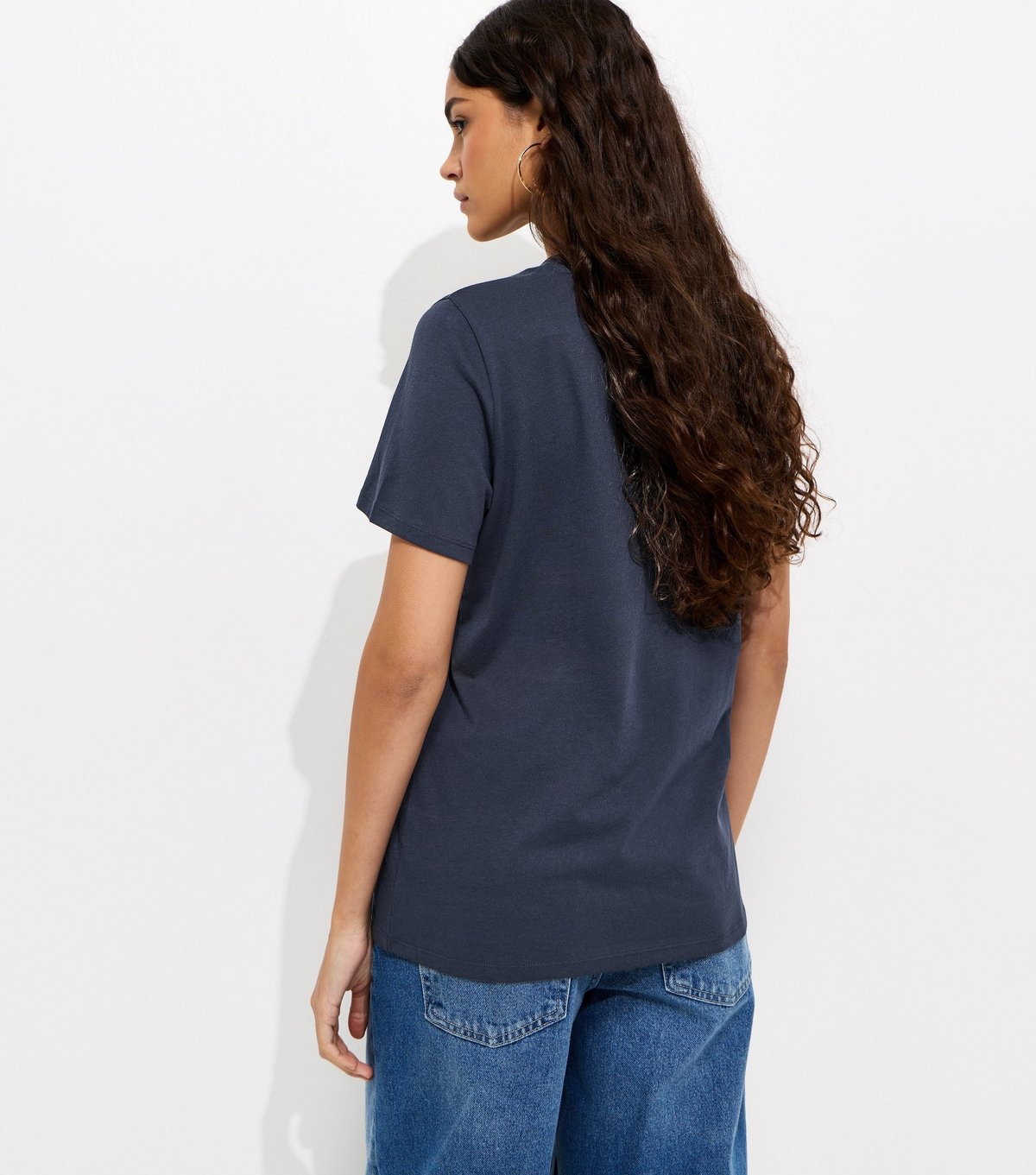 New Look Women's Navy Cotton Crew Neck T-Shirt New Look - 4