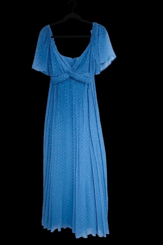 ASOS ASOS Blue Midi Dress – Size 8 – Floaty Chiffon Style