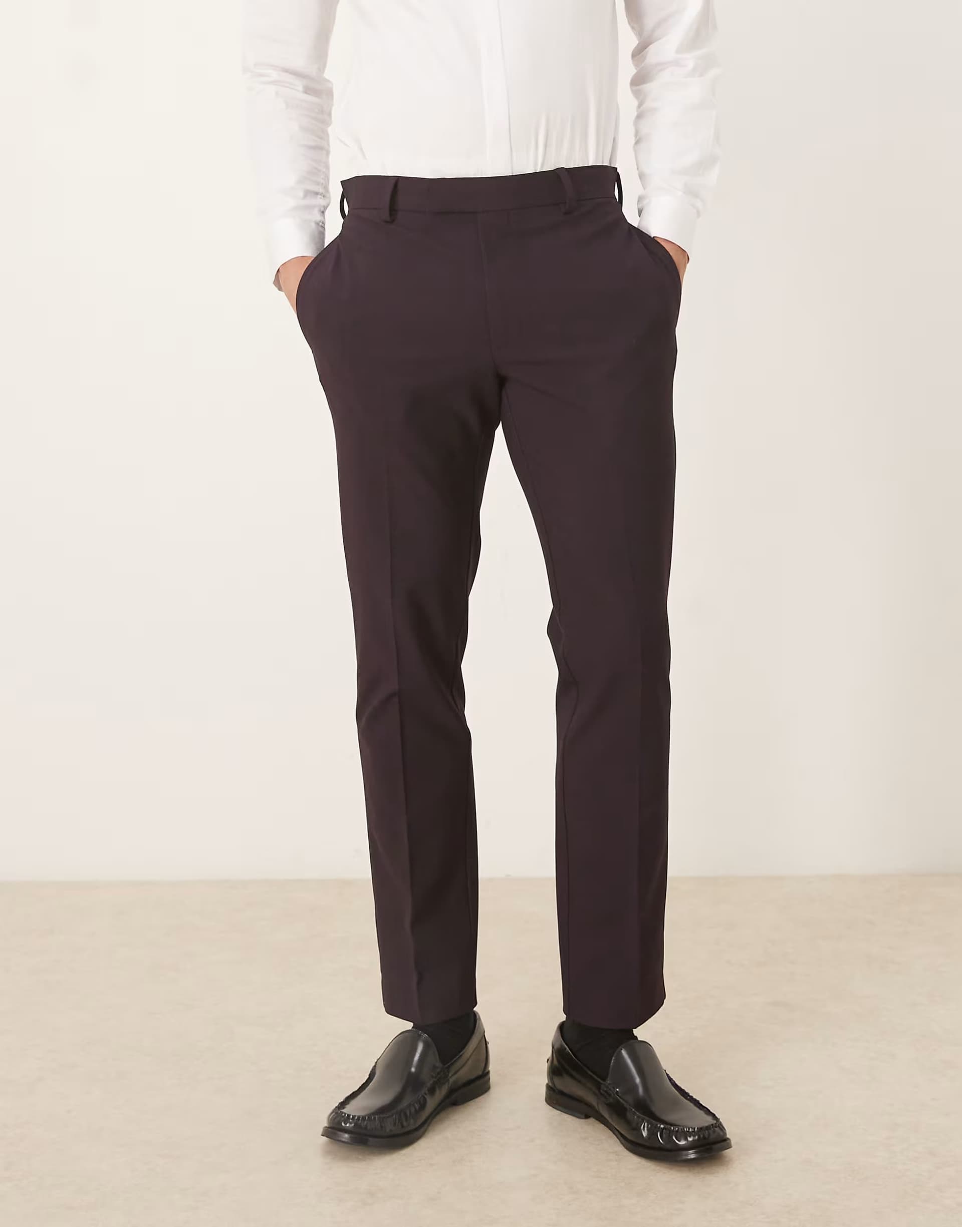 ASOS ASOS DESIGN smart slim trousers in black