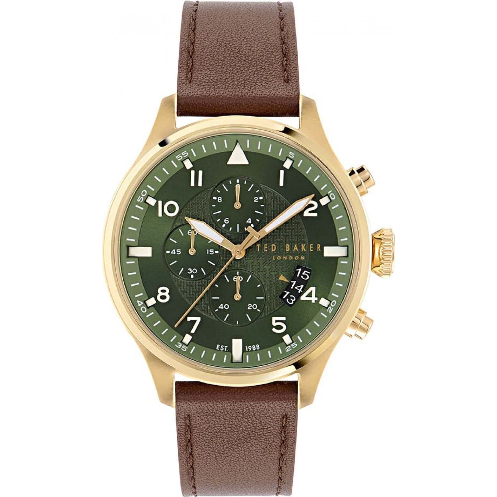 Ted Baker Ted Baker Men's BKPFMF408 Urban 44mm Quartz Watch in Brown