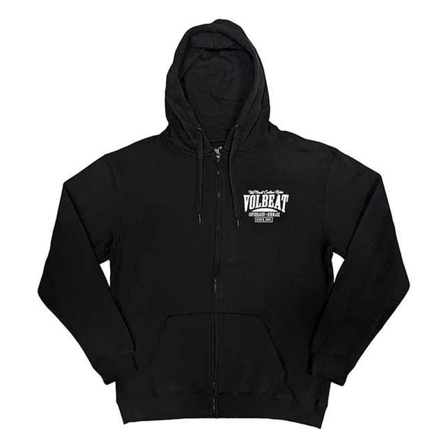 Volbeat Volbeat Men's Louder & Faster Back Print Full Zip Hoodie in Black - 2