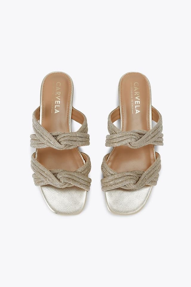 Carvela Carvela Women's 'Arielle Flat Sandal' Sandals in Gold - 2
