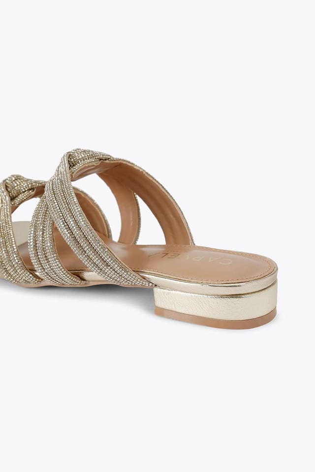 Carvela Carvela Women's 'Arielle Flat Sandal' Sandals in Gold - 3