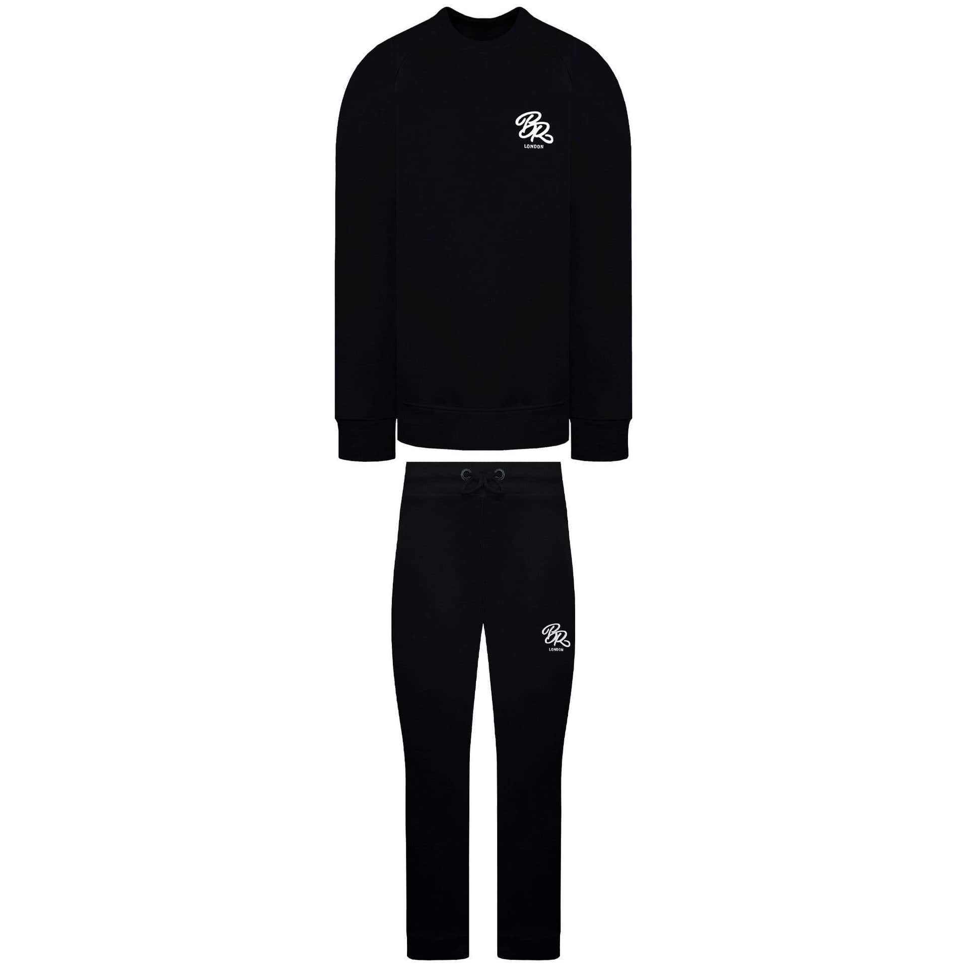 Born Rich Born Rich Men's Asten Crew Black Tracksuit