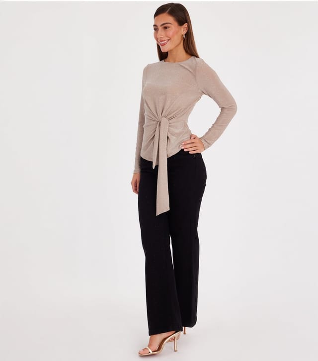 Quiz Women's Champagne Rhinestone Top Quiz New Look - 2