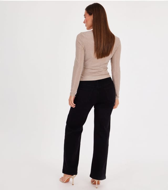 Quiz Women's Champagne Rhinestone Top Quiz New Look - 3