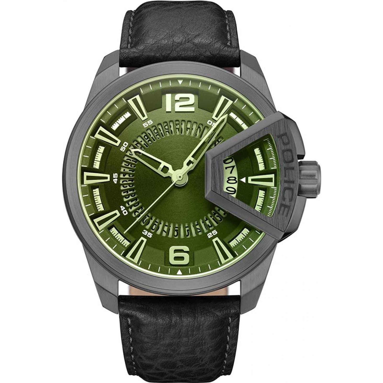 Police Police Men's PEWJB0005603 45mm Quartz Watch in Black
