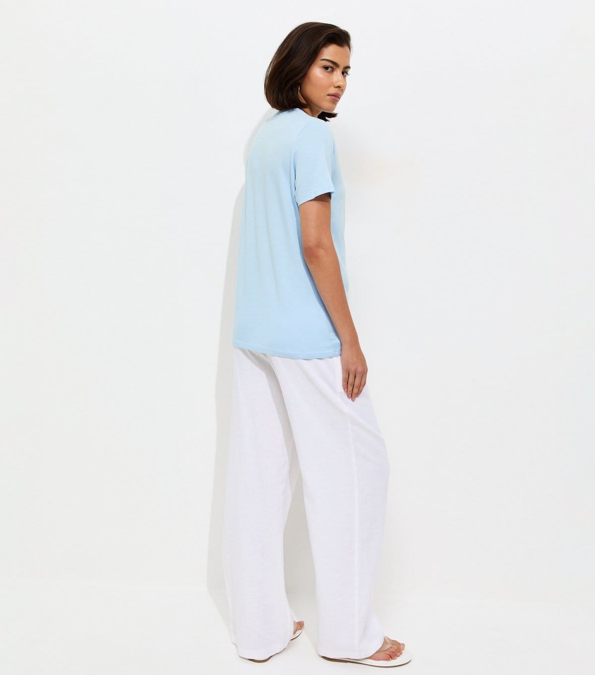 New Look Women's Light Blue Cotton Mystic Print T-Shirt New Look - 4