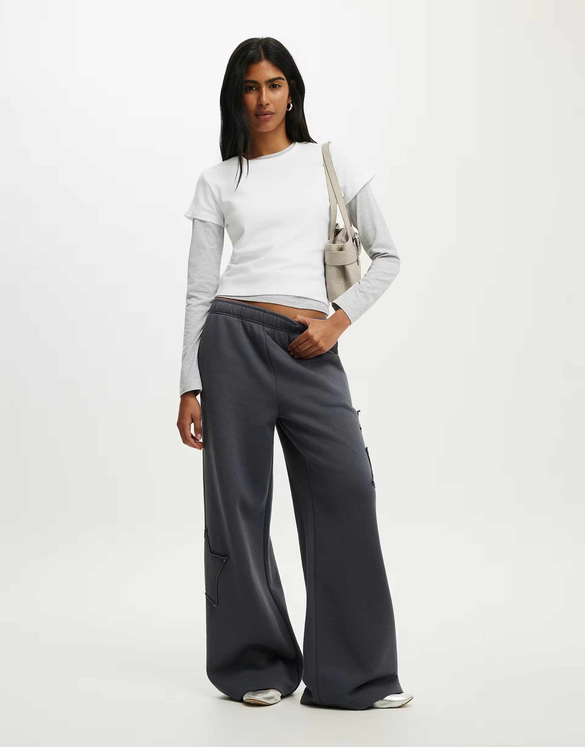ASOS Cotton On Stars baggy sweatpant in grey
