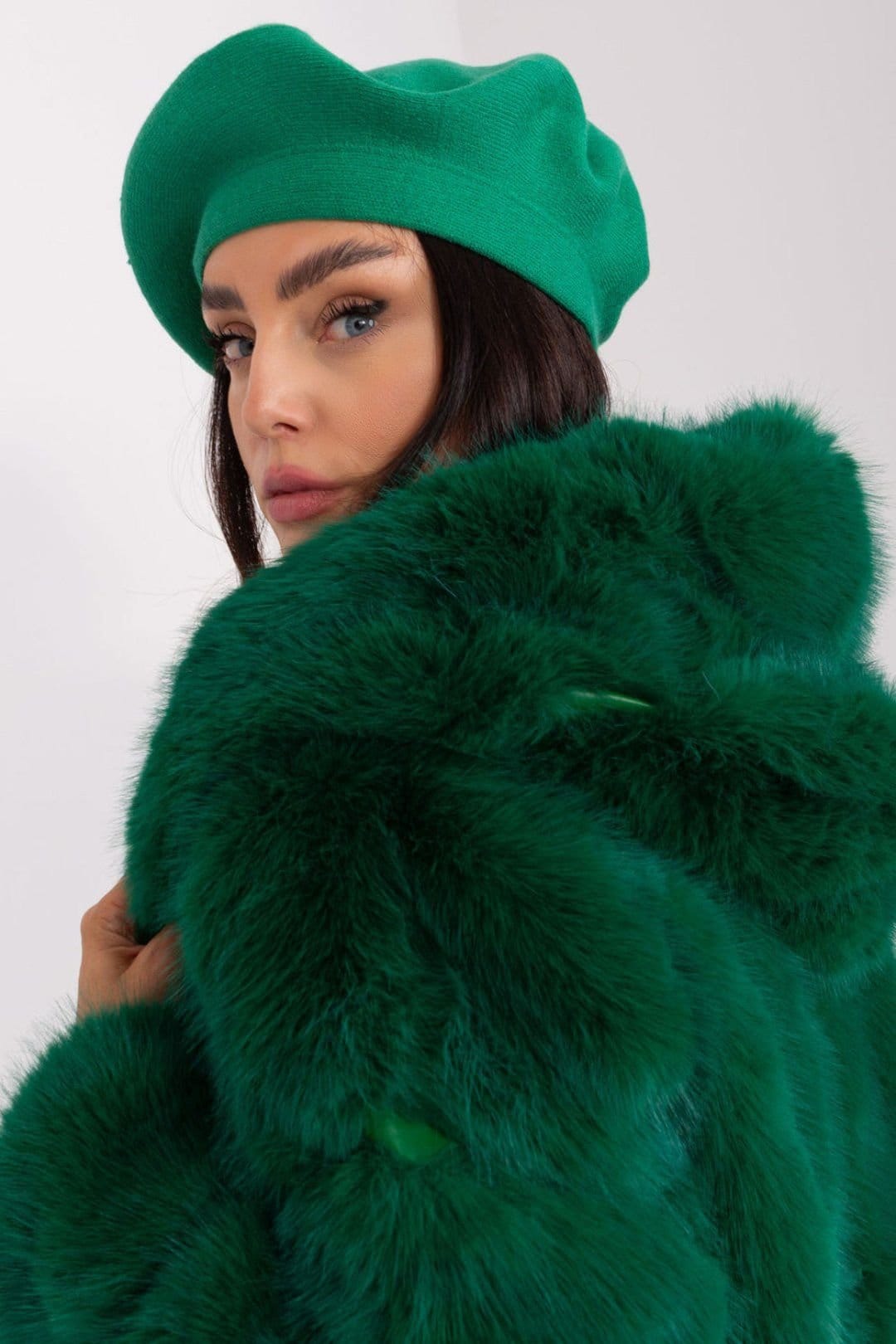 Love Lace Love Lace Women's Classic Cotton Beret Hat Soft Fit for Everyday All Season Wear in Green - 4