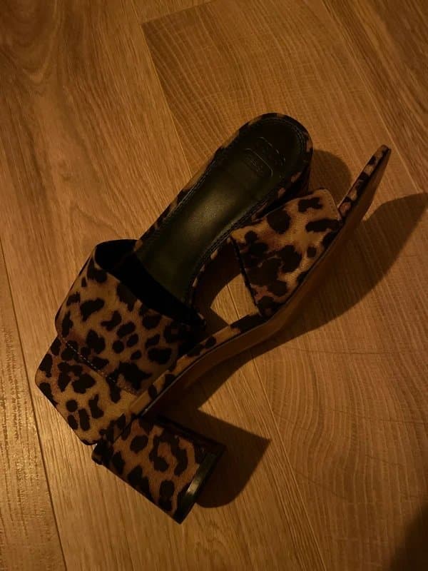 ASOS Super cute ASOS leopard block heel