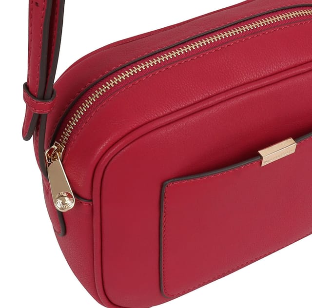 Paul Costelloe Paul Costelloe Women's Sazava Leather Cross Body Bag in Cerise - 2