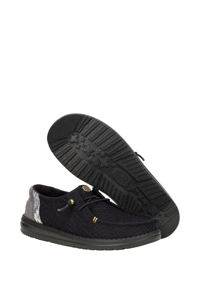 Hey Dude Hey Dude Women's Wendy Boho Crochet Shoes in Black - 3