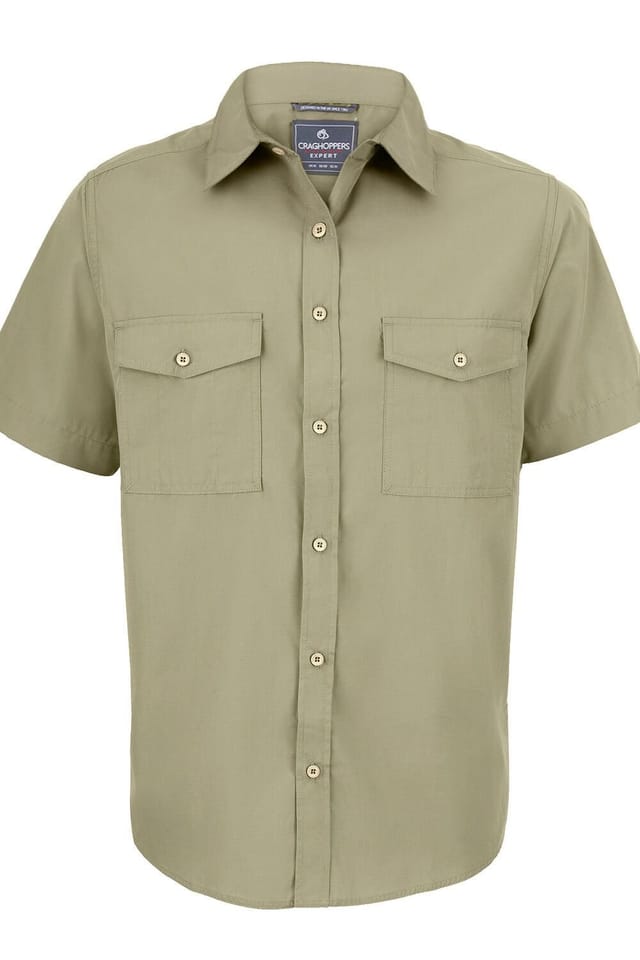 Craghoppers Craghoppers Men's 'Expert Kiwi' Short Sleeved Shirt in Beige - 3