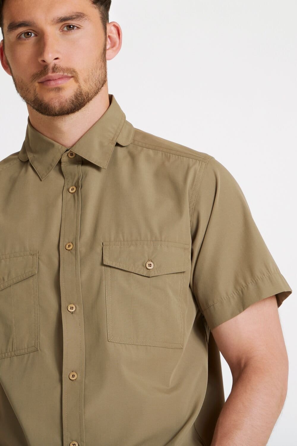 Craghoppers Craghoppers Men's 'Expert Kiwi' Short Sleeved Shirt in Beige - 4