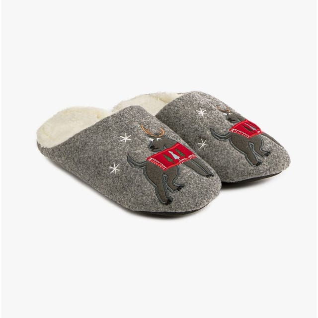 Totes Isotoner Totes Isotoner Men's Isotoner Slip On Mule Slippers in Grey - 3