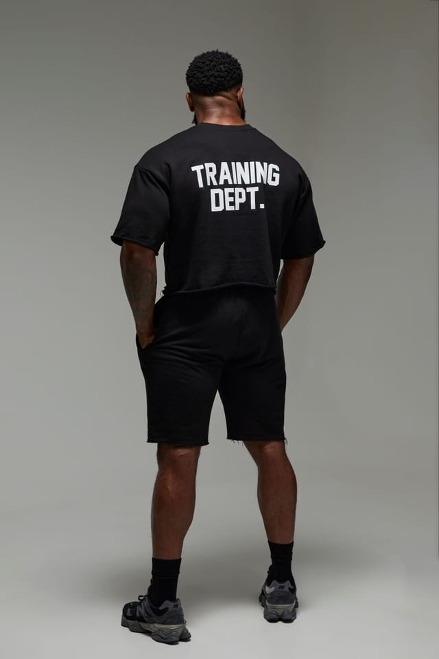 Training Dept. Training Dept. Men's Training Dept Short Cropped Sleeve Sweat in Black - 2