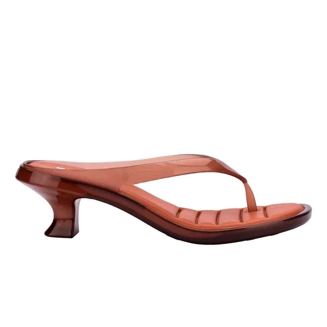 Melissa Shoes Melissa Shoes Women's Thong Kitten Heels in Brown