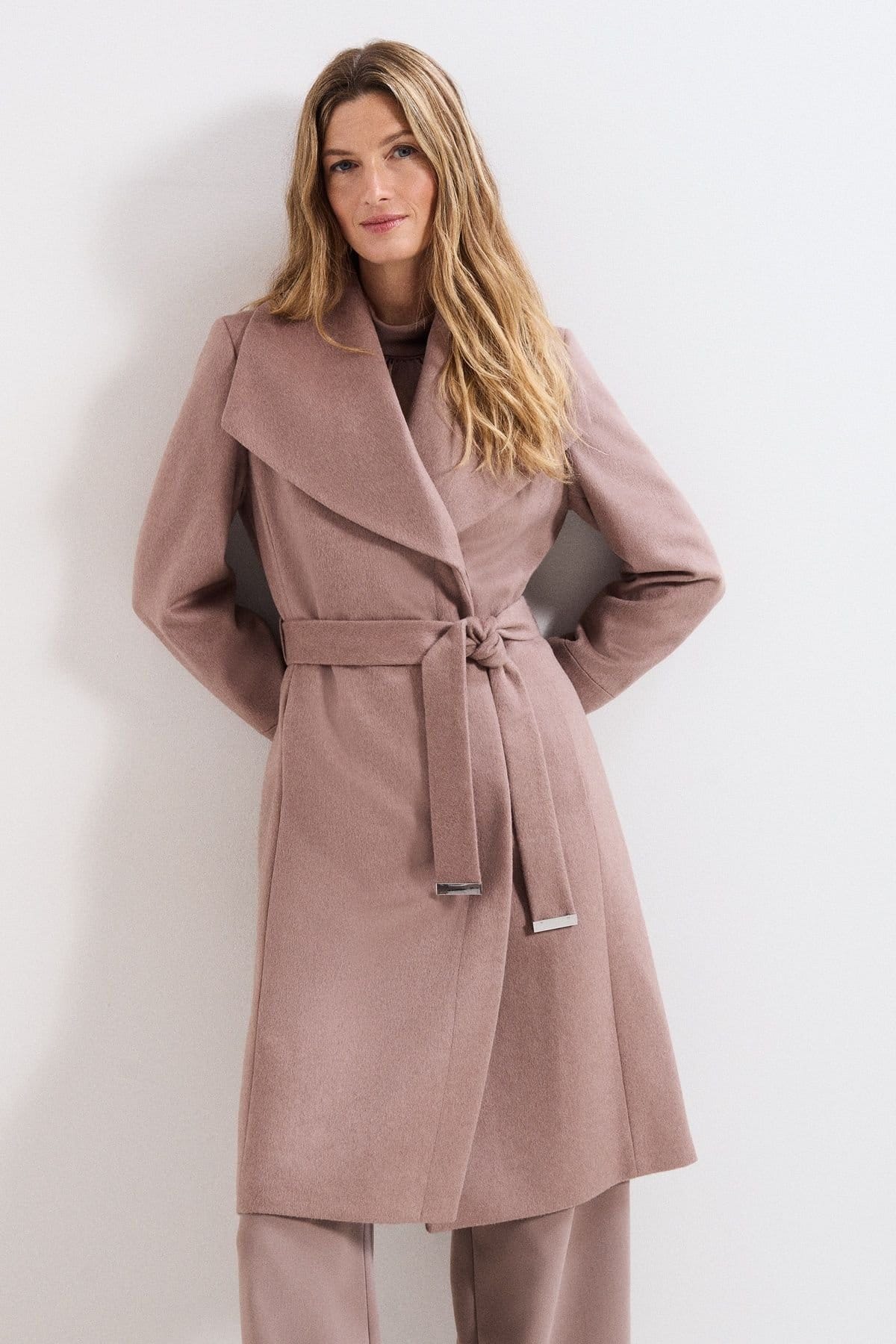 Phase Eight Taupe Wool Coat
