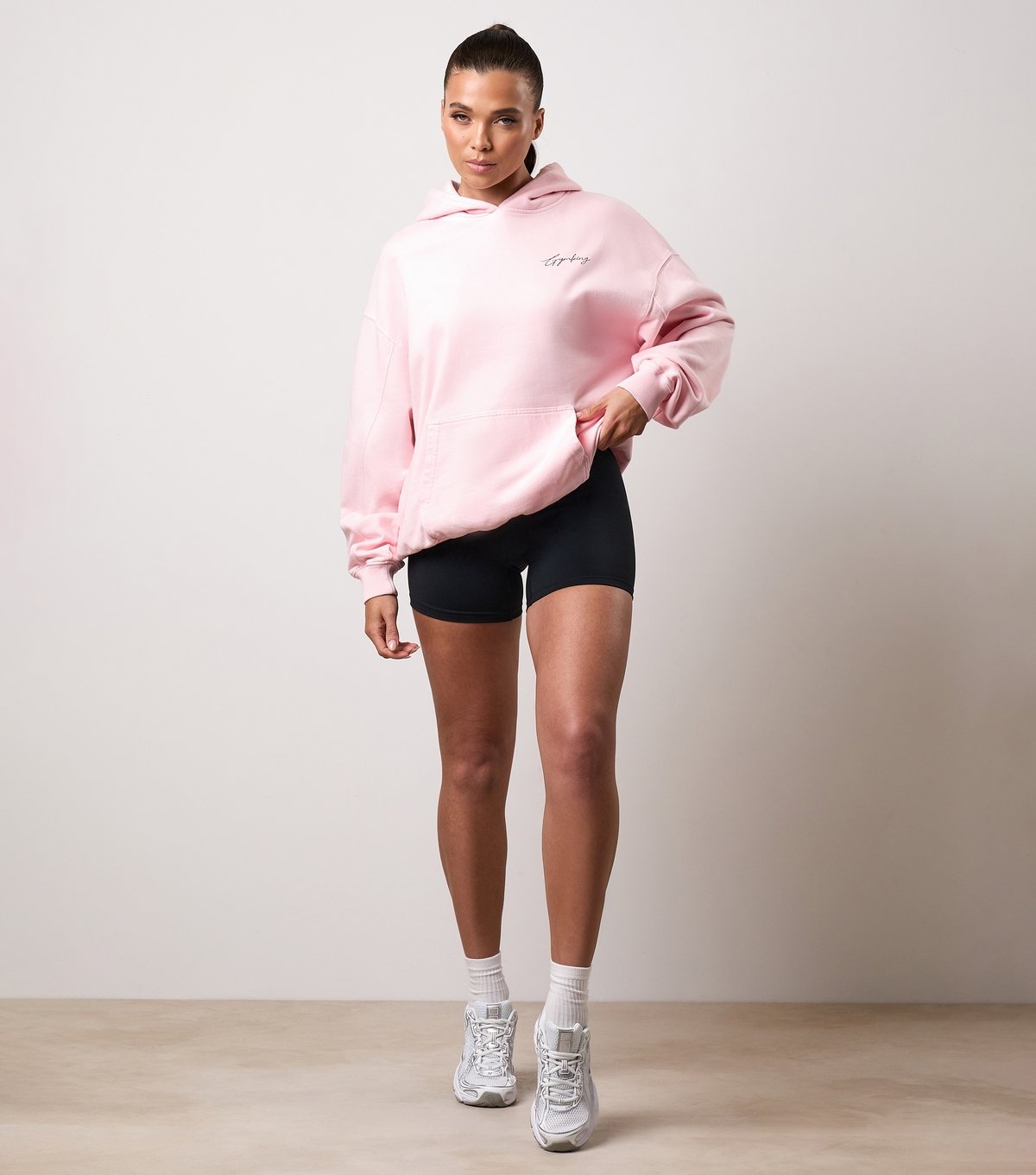 Gym King Women's Mauve Pink Washed Reset Oversized Hoodie Gym King New Look - 2