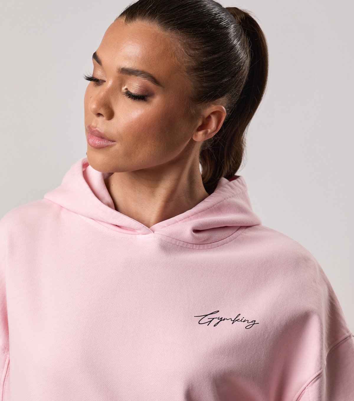 Gym King Women's Mauve Pink Washed Reset Oversized Hoodie Gym King New Look - 4