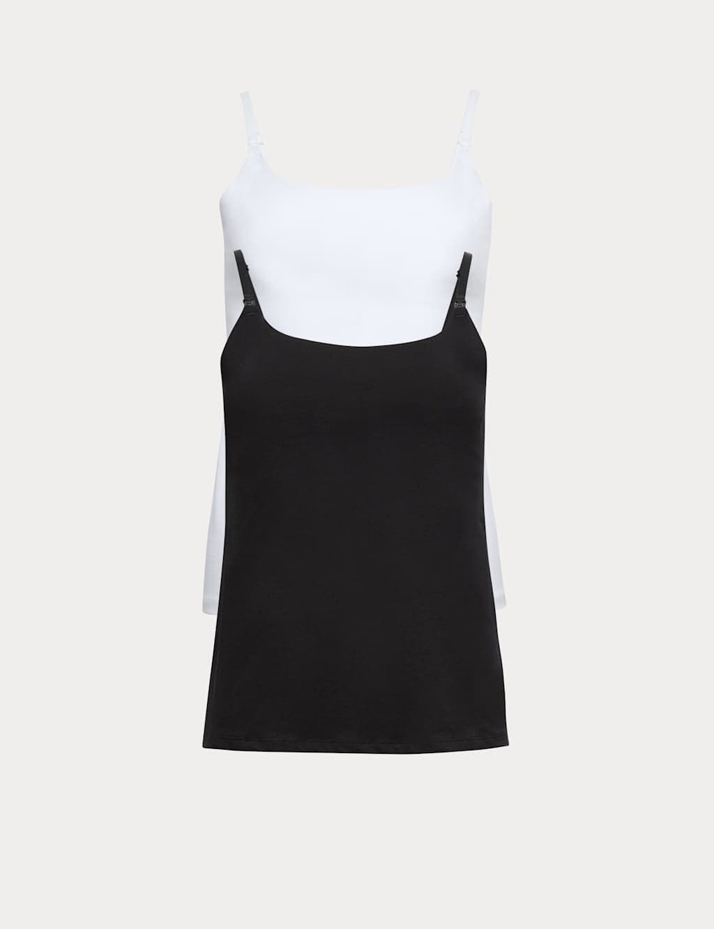 Marks & Spencer M&S 2 Pack Cotton Rich Secret Support™ Nursing Vests Black Mix