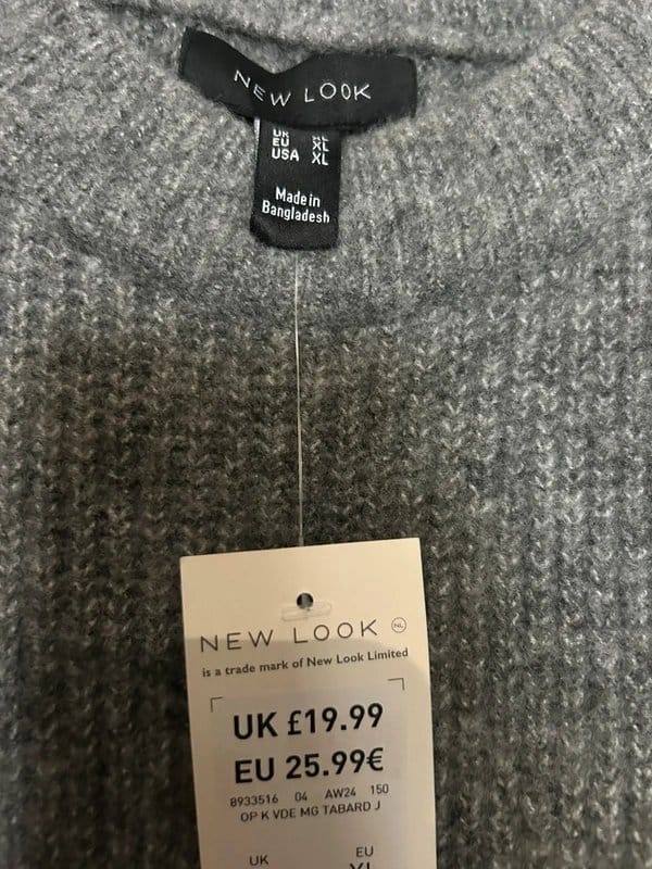 New Look Grey Wool Tank Top
