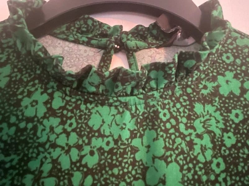 New Look Green Floral Print Midi Dress