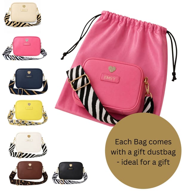 Love EMVY Love EMVY Women's Genuine Leather Mini Signature Heart Crossbody Bag With 2 Straps in Stone - 3