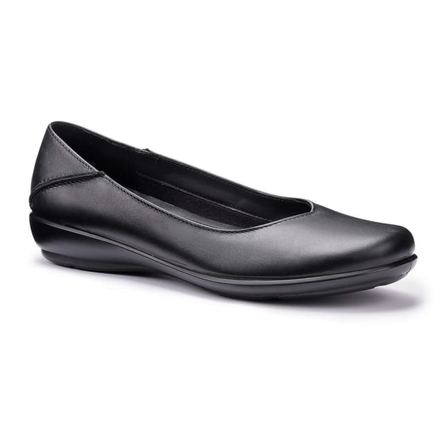 Hotter Hotter Women's Wide Fit 'Birdie' Ballerina Pumps in Black - 2