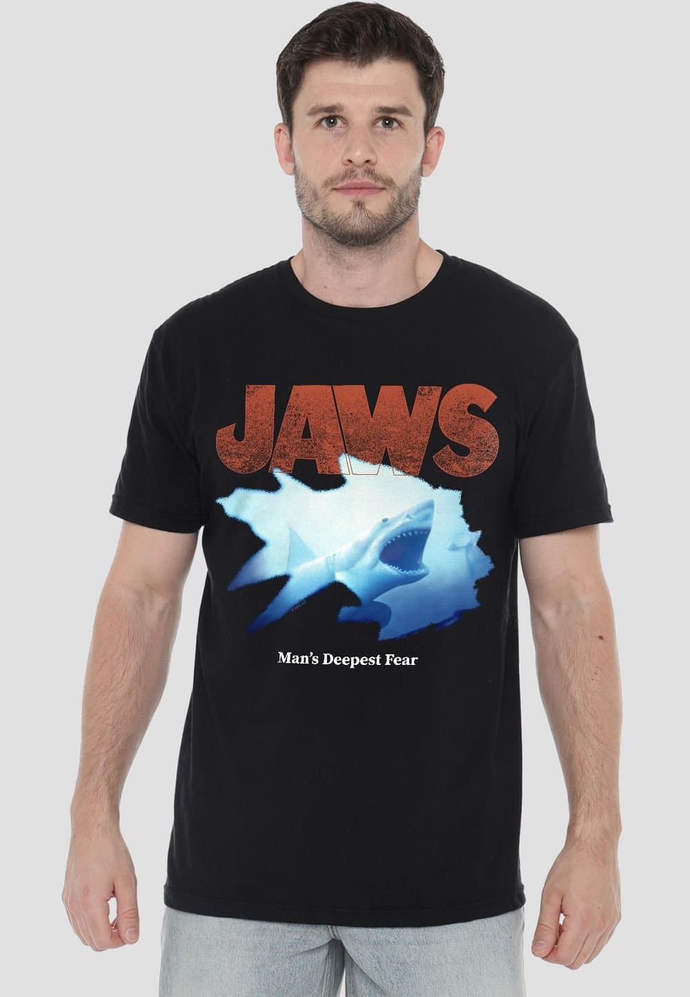 Universal Universal Men's Jaws Shipwreck Window T-Shirt, Black