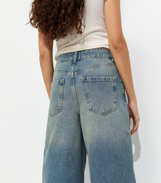 New Look Women's Blue Barrel Leg Jeans New Look - 3