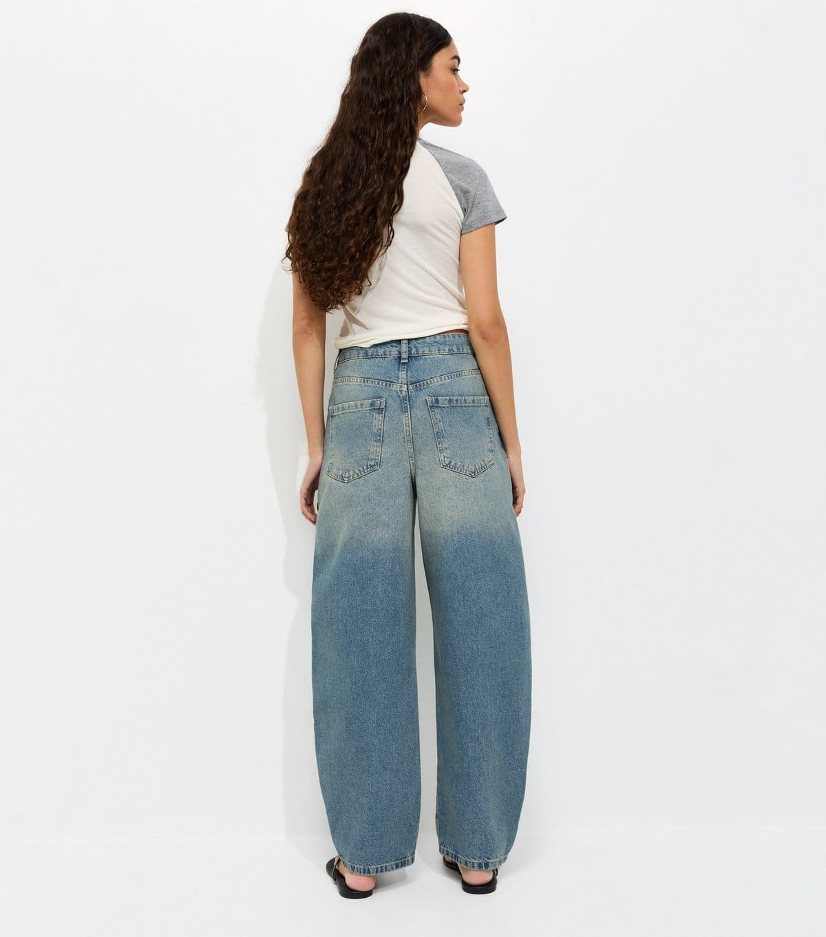 New Look Women's Blue Barrel Leg Jeans New Look - 4