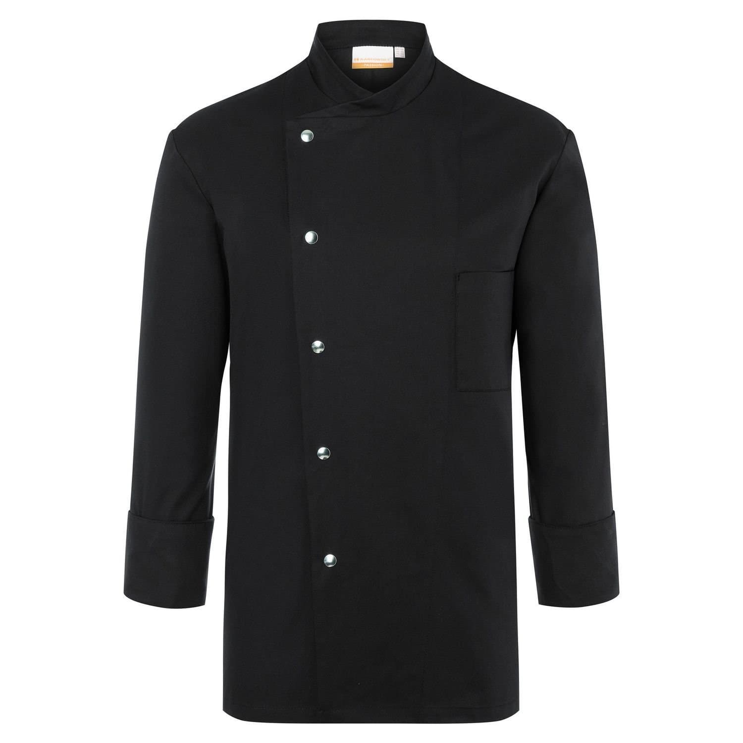 Karlowsky Karlowsky Men's Lars Long-Sleeved Chef Jacket in Black