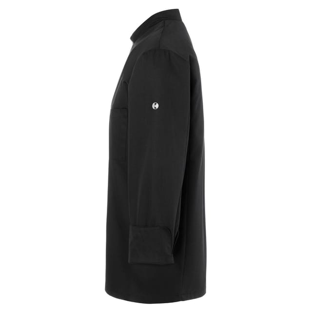Karlowsky Karlowsky Men's Lars Long-Sleeved Chef Jacket in Black - 3