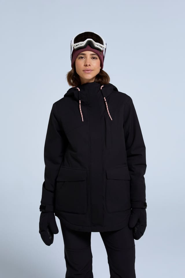 Animal Animal Women's 'Tignes' Waterproof Breathable Thermal Tested Warm Cosy Snow Jacket in Jet Black - 3