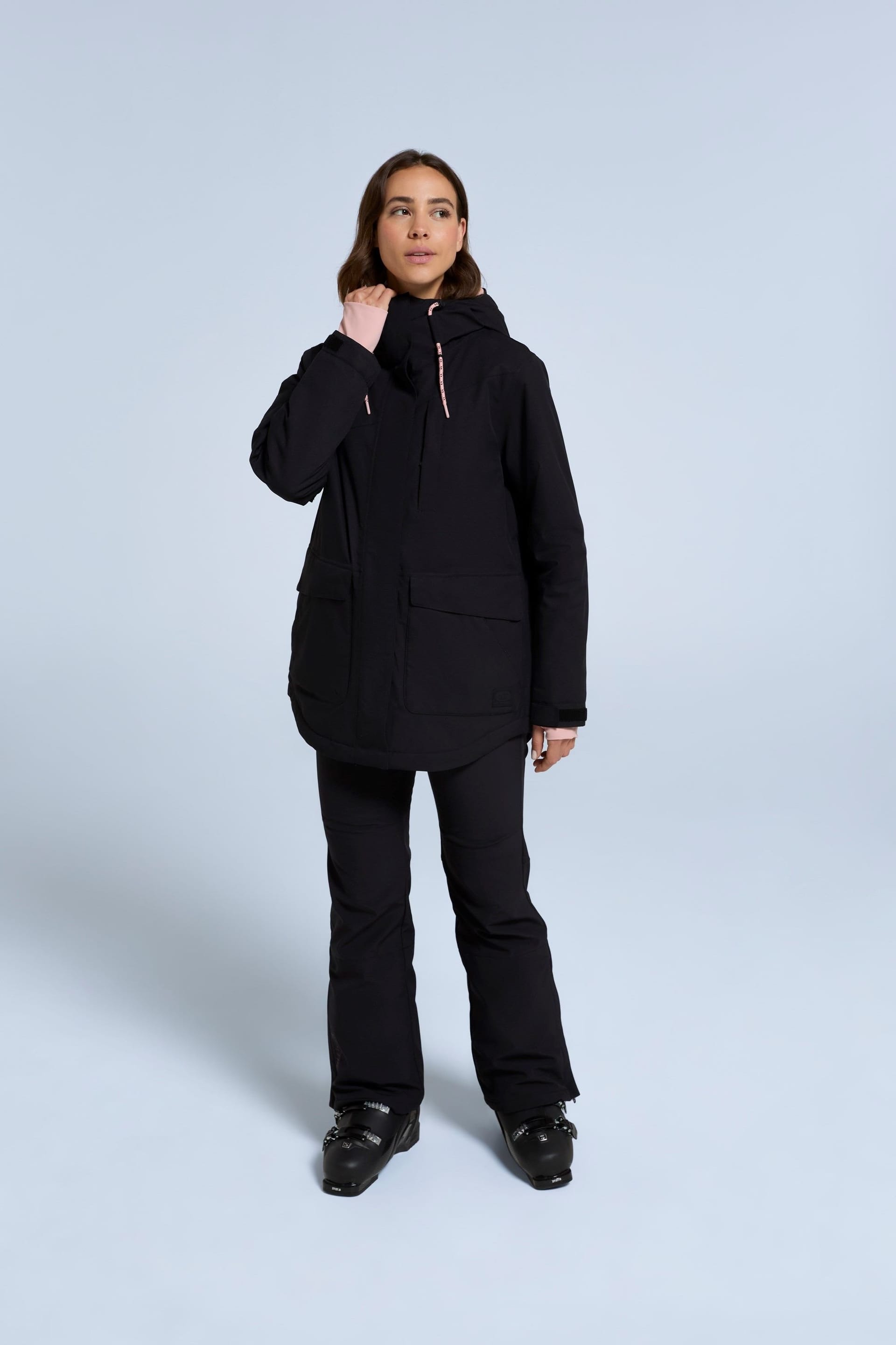 Animal Animal Women's 'Tignes' Waterproof Breathable Thermal Tested Warm Cosy Snow Jacket in Jet Black - 4