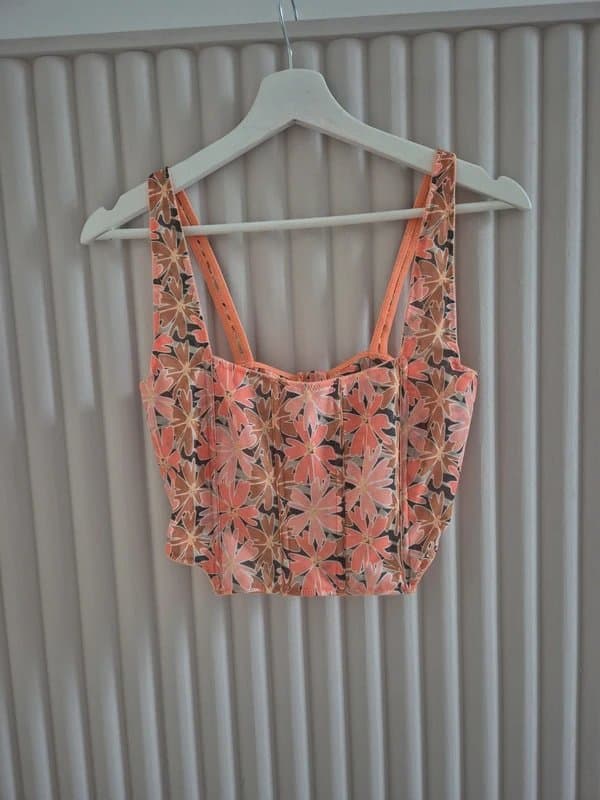 ASOS Asos wild lovers mesh corset top